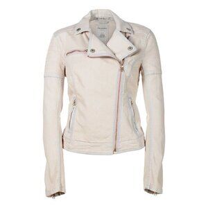 Aeropostale Color Washed Denim Moto Jacket